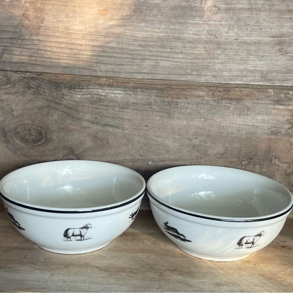 Farm Animal Crockery Bowls- Set of Two - Picture 7 of 15